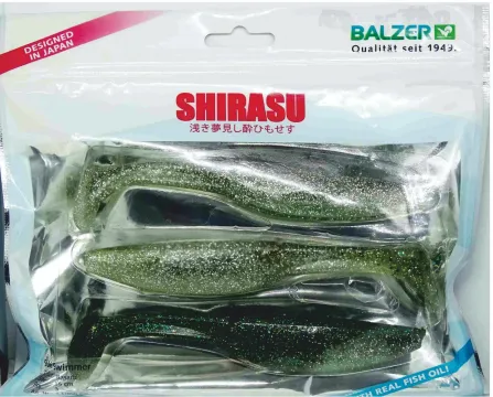 Balzer Shirasu Suki Swimmer Set Masaru 10cm, 12,5cm und 15cm mit Fischöl Gummifisch Barsch Zander Hecht