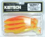 KEITECH 4" Easy Shiner LT 08 Orange Rainbow Gummifisch